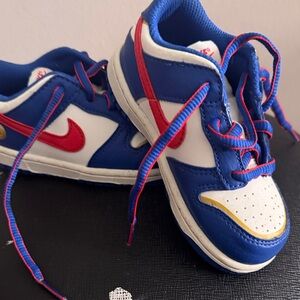 Nike Kids Blue and Red Sneakers